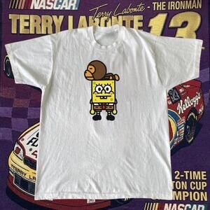 Spongebob Squarepants White Cotton T Shirt
